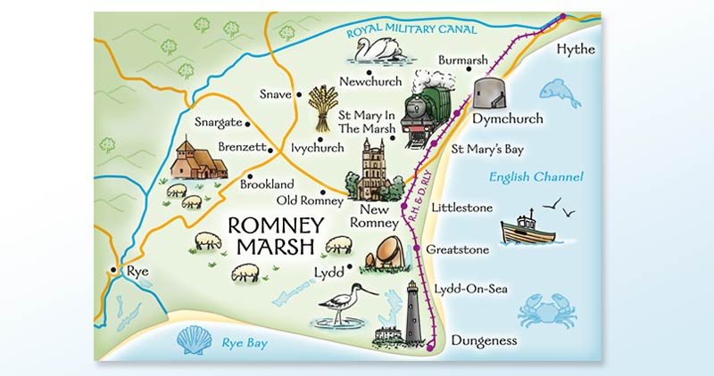 Map of Romney Marsh