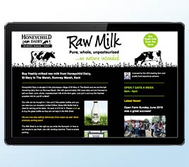 Honeychild Dairy selling Raw Milk